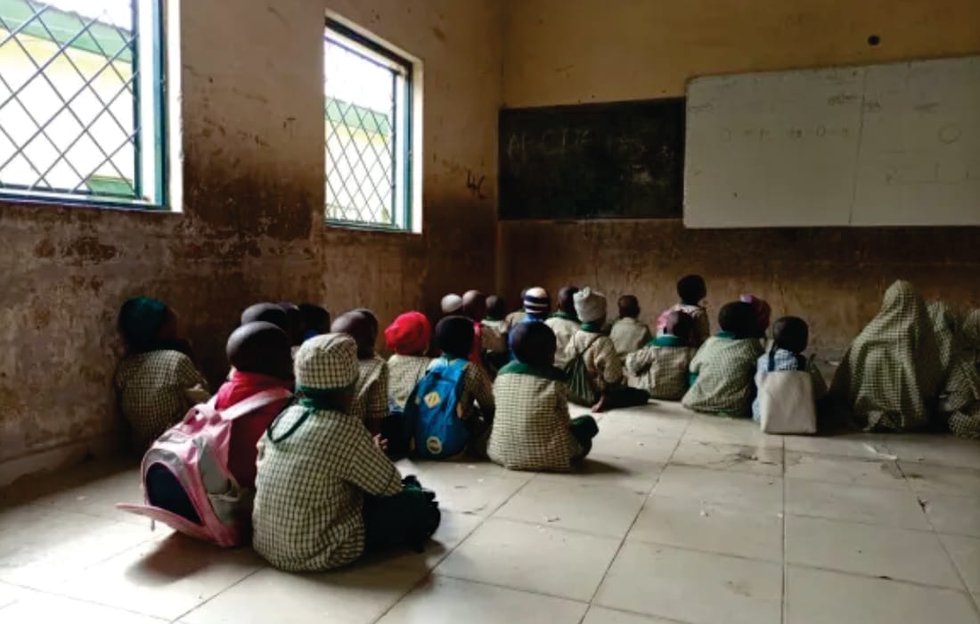 Primary students engaged in Teaching at the Right Level arithmetic exercise